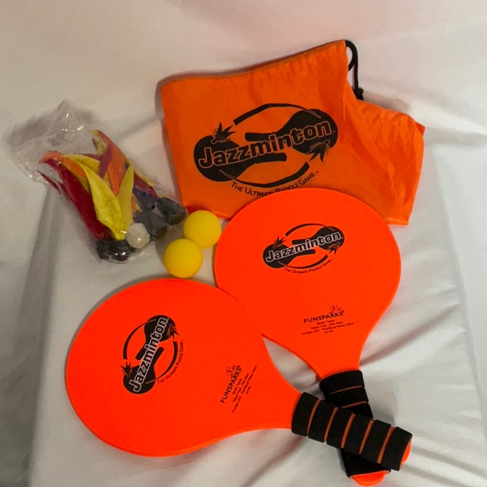 Jazzminton Paddle Ball Birdie Set with Deluxe LED Birdie